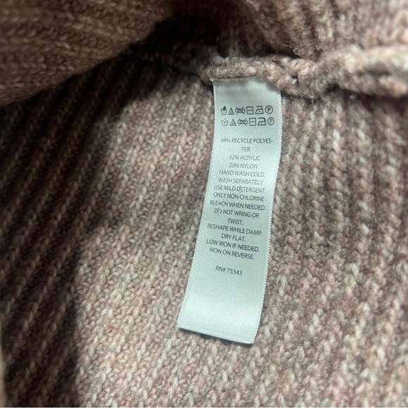 Cupcakes & Cashmere Women’s Tan Cowl Neck Sweater Size Large - Picture 3 of 7